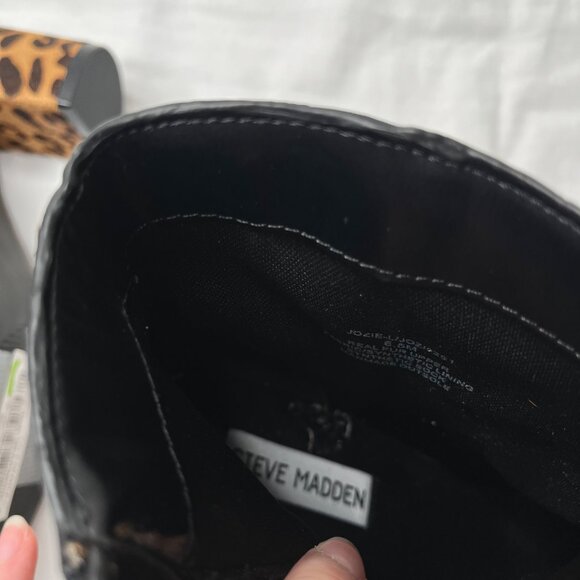 Steve Madden Womens Jozie Leopard Print Calf Hair Ankle Booties Size 6.5 M - Picture 6 of 9